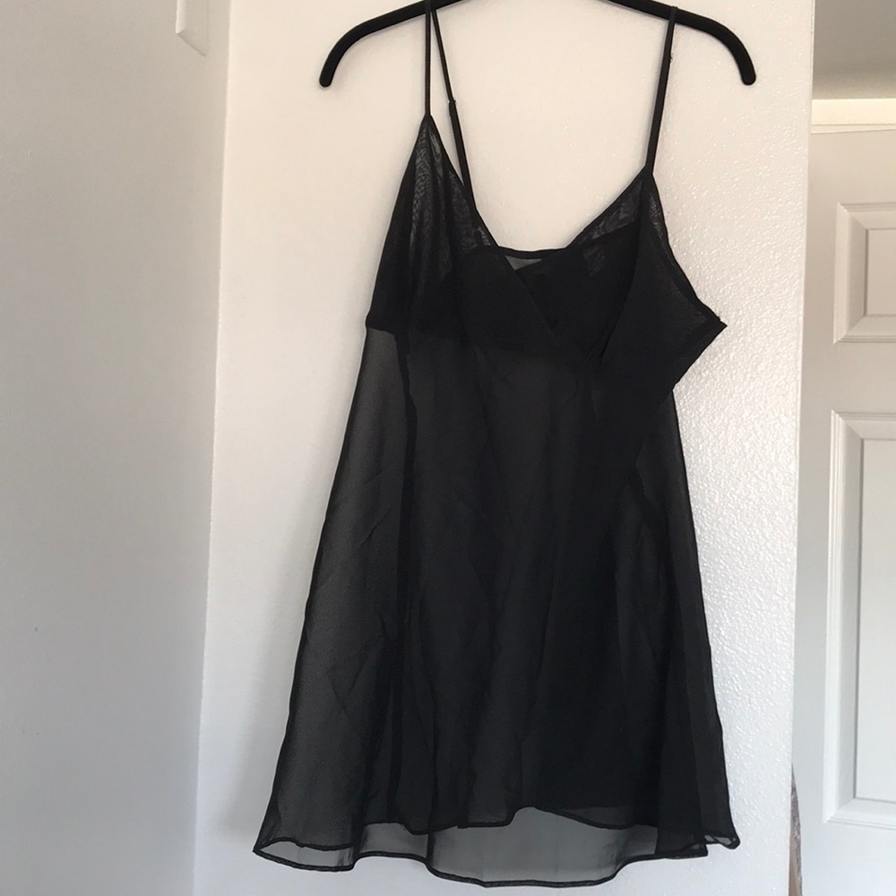 Frederick’s of Hollywood Black Babydoll Slip Dress